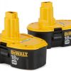 DEWALT DC9096-2 18 volt XRP NiCad Battery 2 Pack